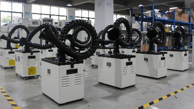 激光煙霧凈化器出貨！執(zhí)信環(huán)?？萍汲隹谟唵?！